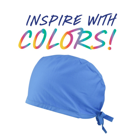 Czepek medyczny dentystyczny VIVID GO COLORS Ciemnoniebieski