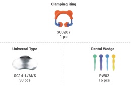 Zestaw pierścień zaciskowy do matryc COTISEN, kształtki, kliny