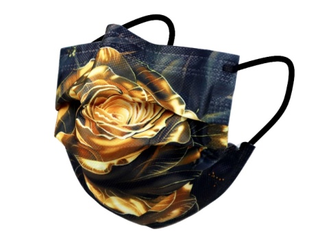 Maseczka dentystyczna Flower Series - Złota Róża