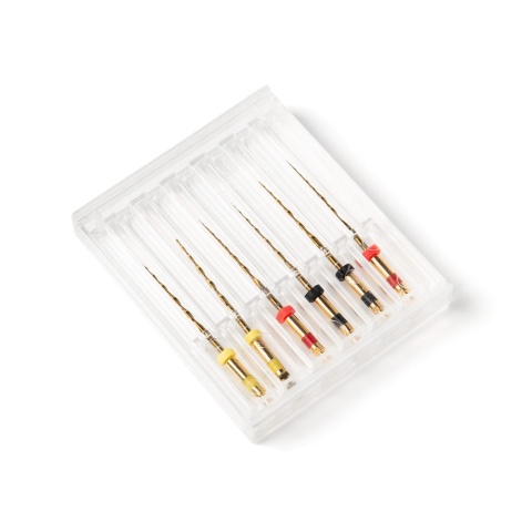 Pilniki maszynowe NiTi RC Gold R25-50 6SZT.